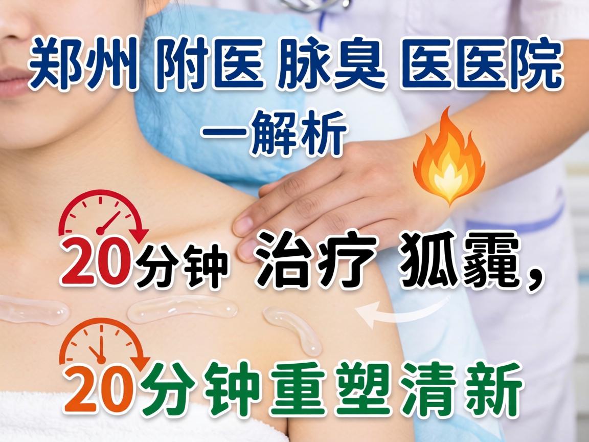 郑州附医腋臭医院解析，20分钟治疗狐臭，20分钟重塑清新