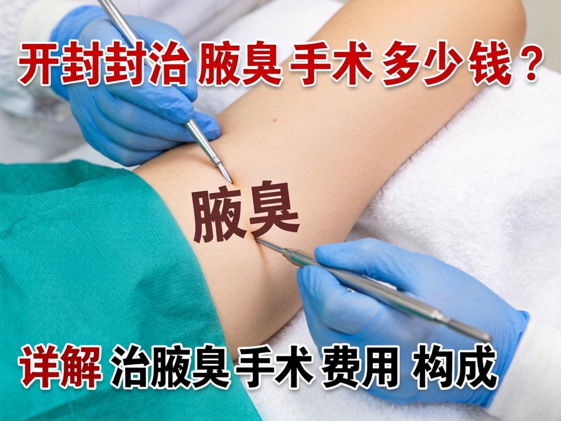 开封治腋臭手术多少钱？详解治腋臭手术费用构成
