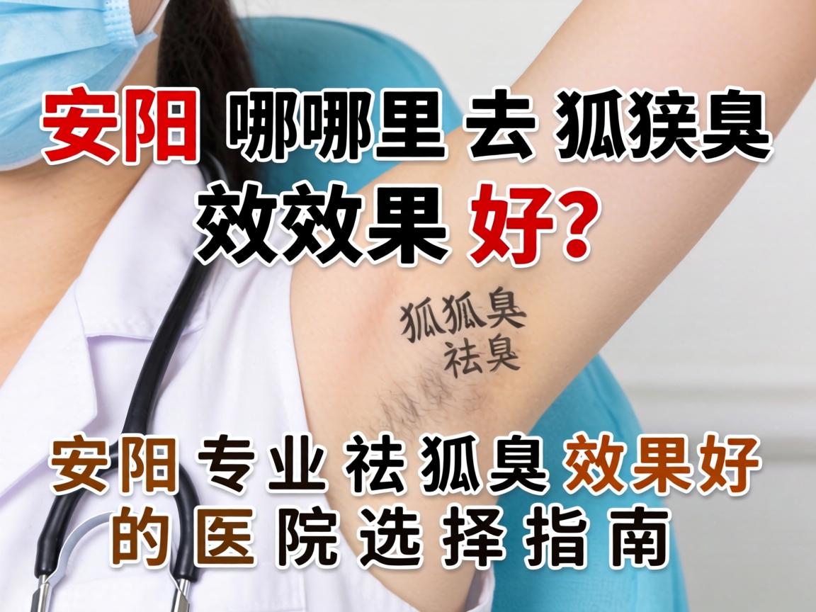 安阳哪里去狐臭效果好？安阳专业祛狐臭效果好的医院选择指南