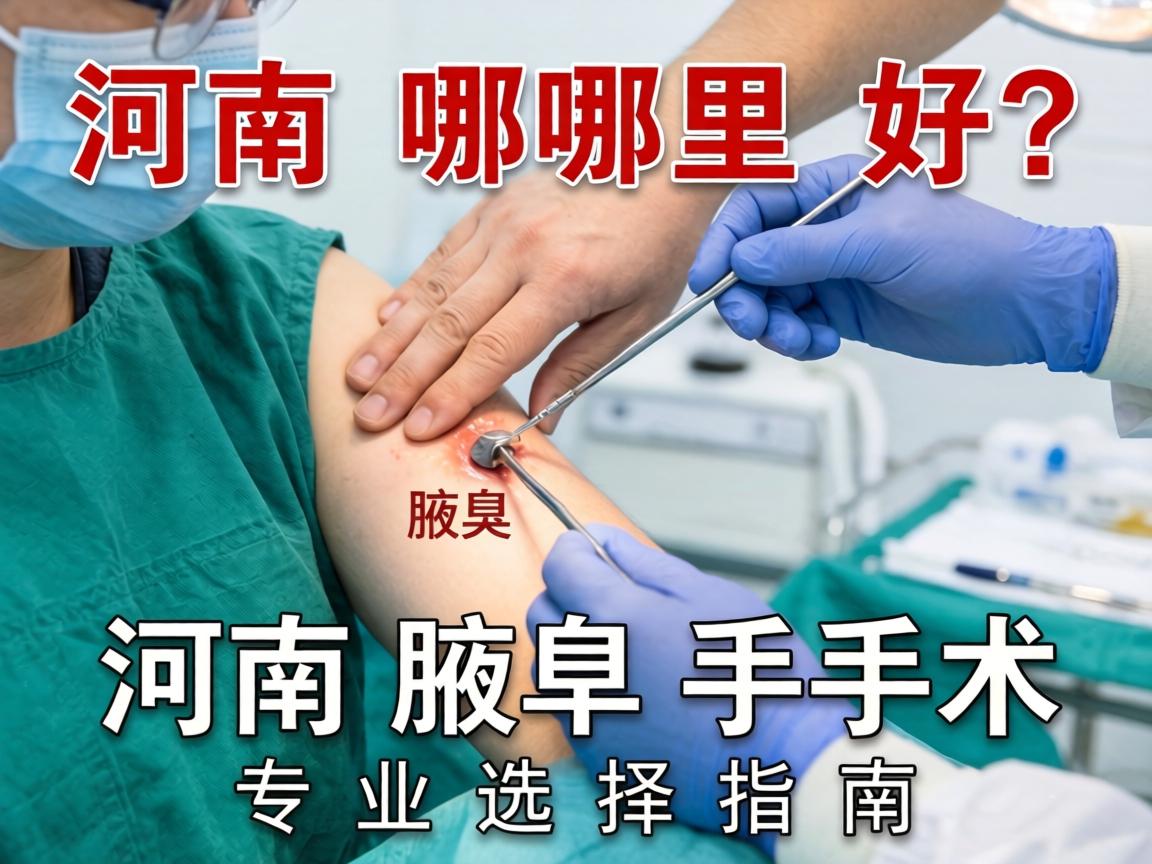 河南腋臭手术哪里好？河南腋臭手术专业选择指南