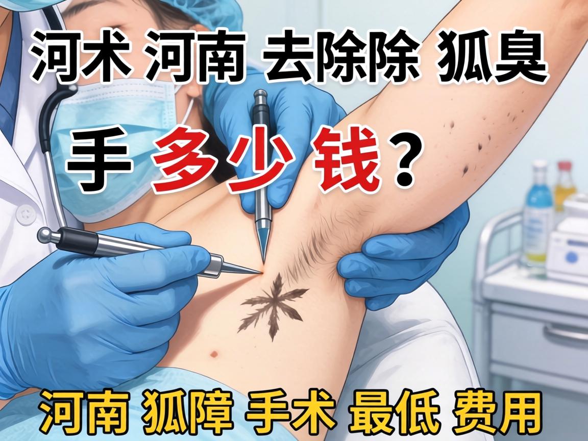 河南去除狐臭手术多少钱？解析河南狐臭手术最低费用