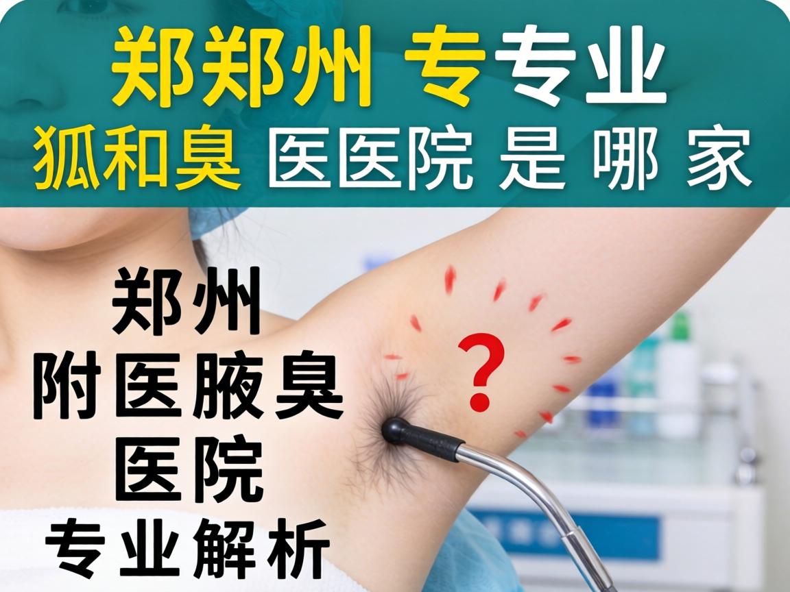 郑州专业狐臭医院是哪家？郑州附医腋臭医院专业解析