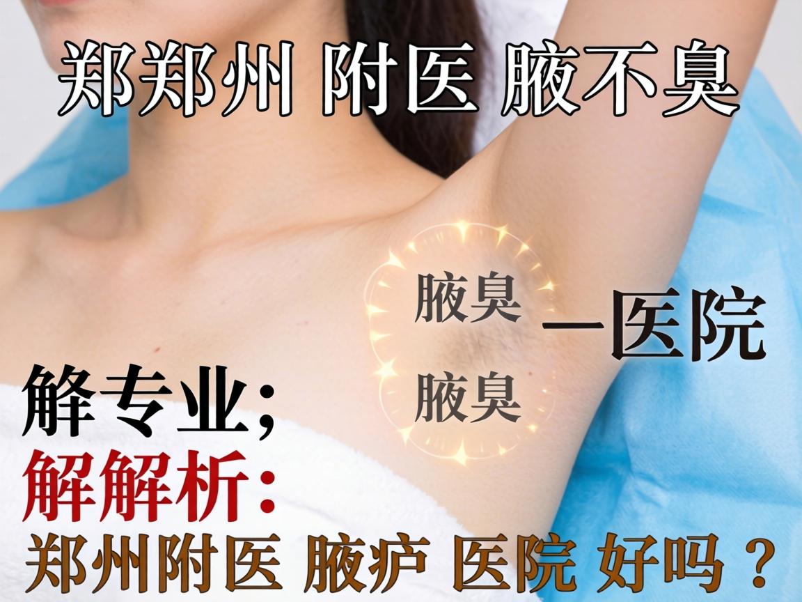 郑州附医腋臭医院专业解析，郑州附医腋臭医院好吗？