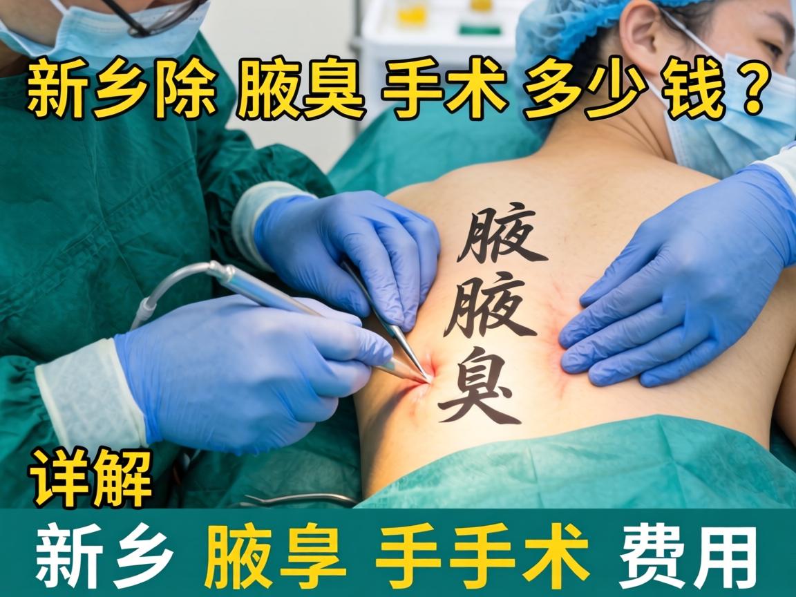 新乡除腋臭手术多少钱？详解新乡腋臭手术费用