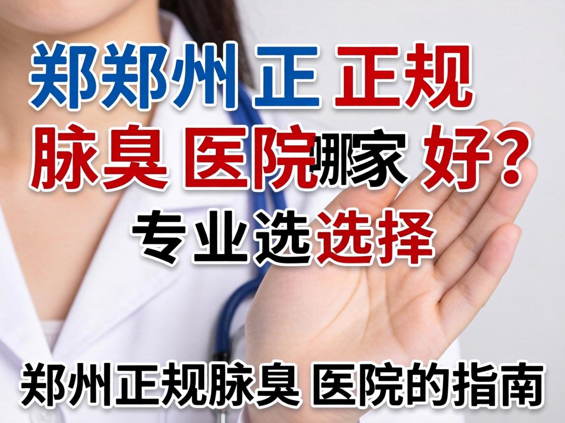 郑州正规腋臭医院哪家好？专业选择郑州正规腋臭医院的指南