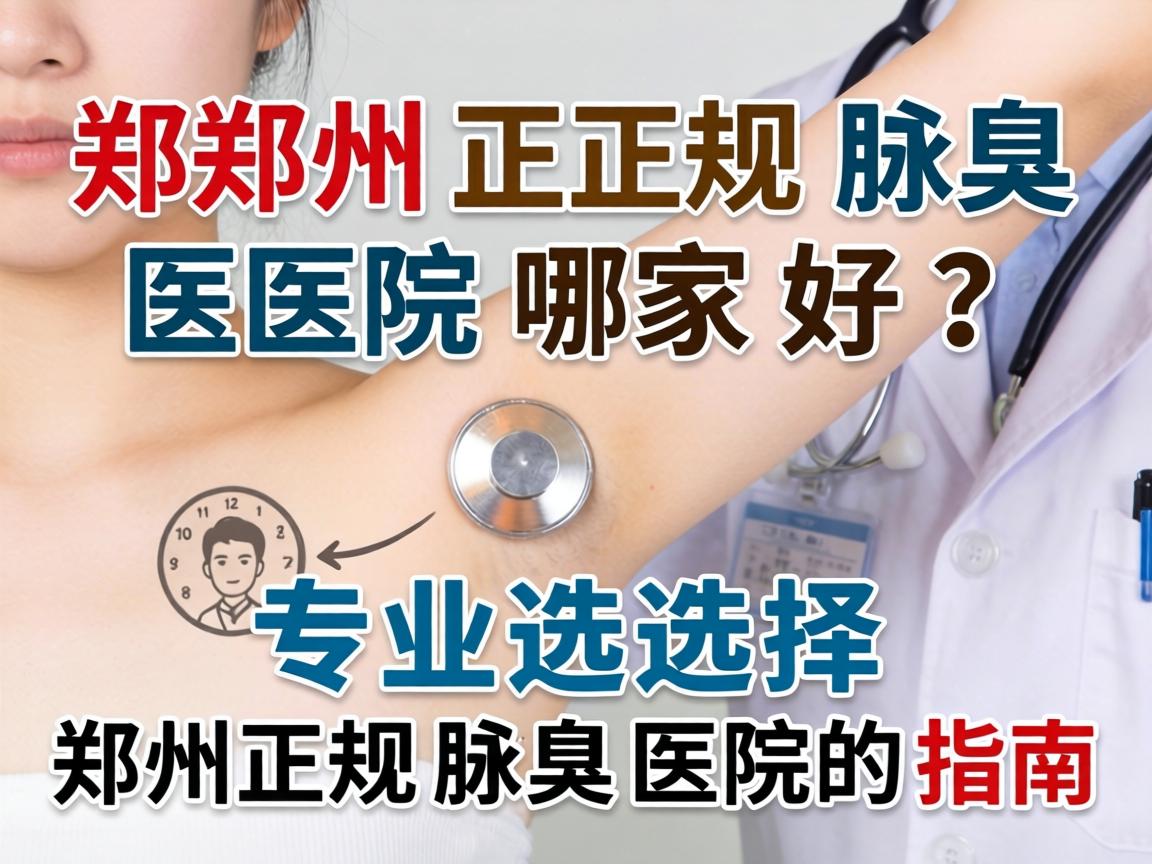 郑州正规腋臭医院哪家好？专业选择郑州正规腋臭医院的指南