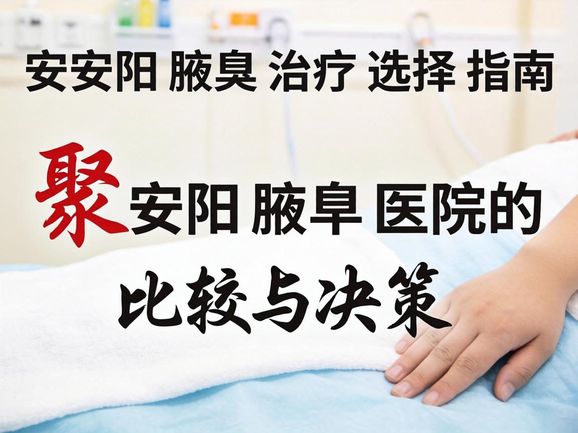 安阳腋臭治疗选择指南，聚焦安阳腋臭医院的比较与决策