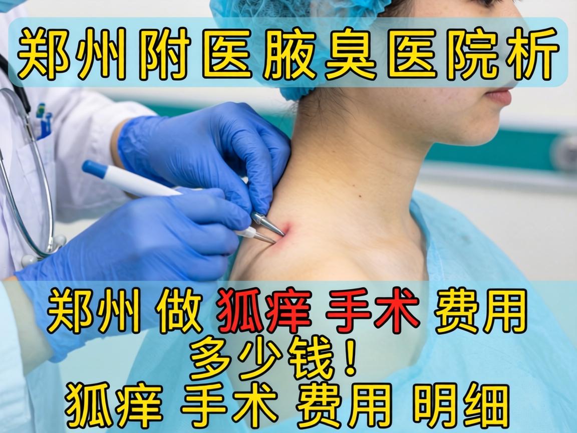 郑州附医腋臭医院解析，在郑州做狐臭手术费用多少钱，狐臭手术费用明细