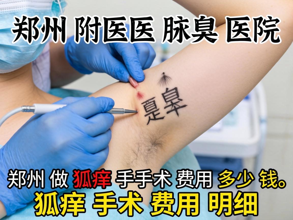 郑州附医腋臭医院解析，在郑州做狐臭手术费用多少钱，狐臭手术费用明细