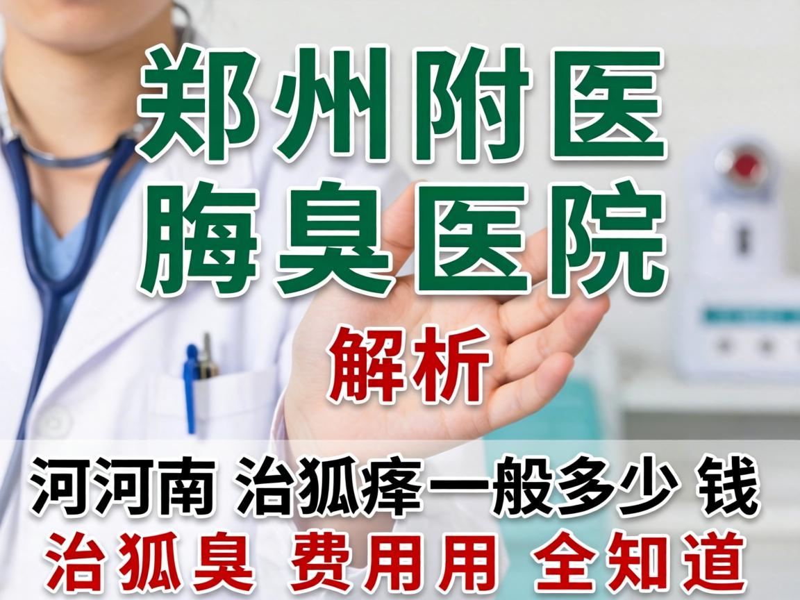 郑州附医腋臭医院解析，河南治狐臭一般多少钱，治狐臭费用全知道