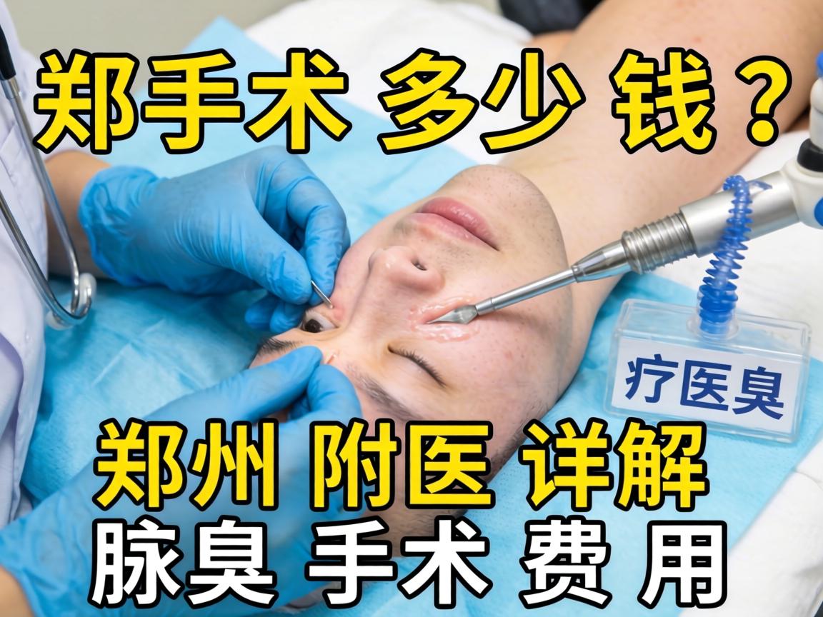 郑州腋臭手术多少钱？郑州附医详解腋臭手术费用