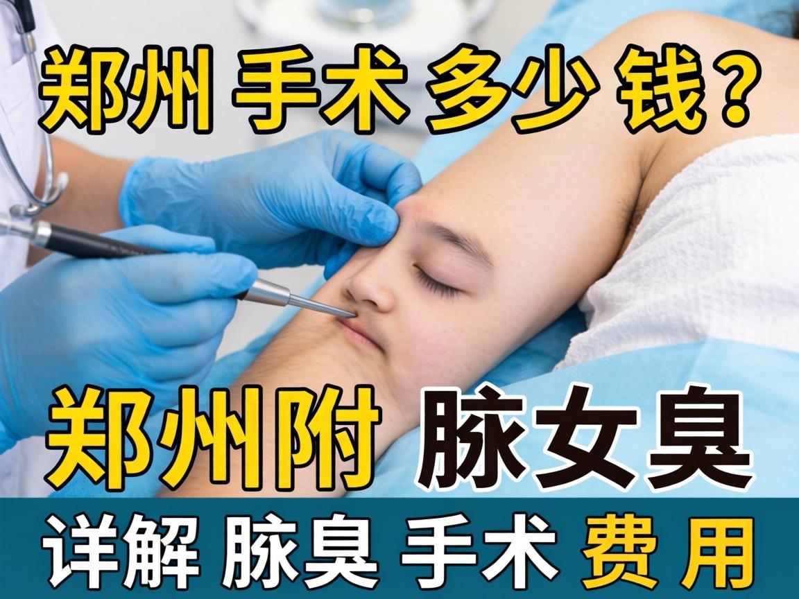 郑州腋臭手术多少钱？郑州附医详解腋臭手术费用