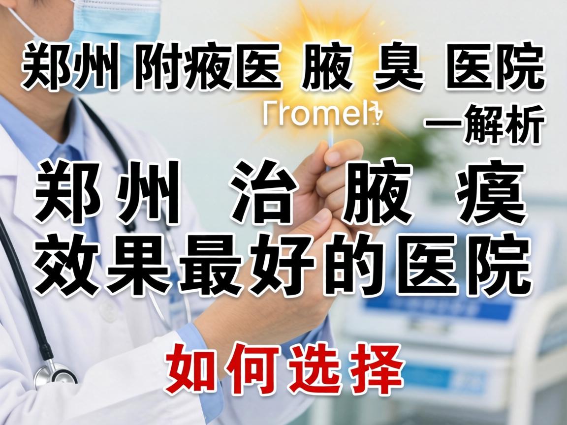 郑州附医腋臭医院解析，郑州治腋臭效果最好的医院如何选择