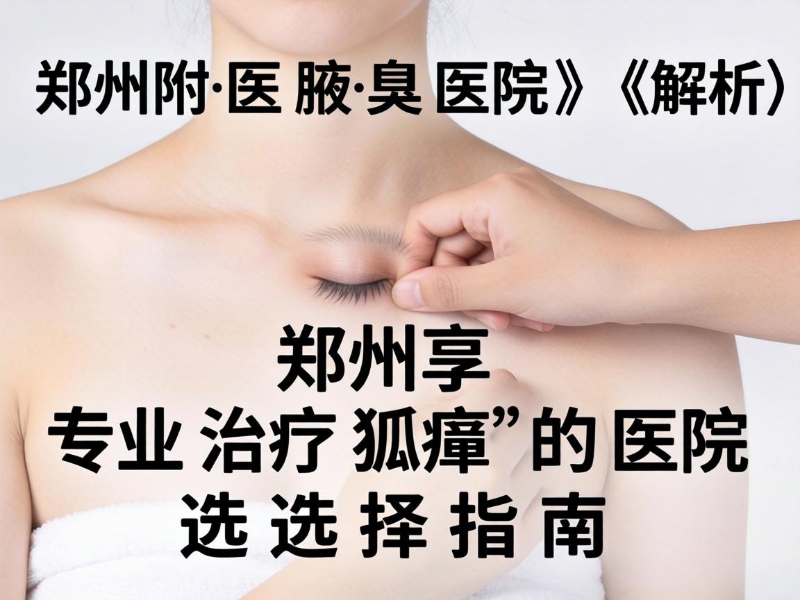 郑州附医腋臭医院解析，郑州专业治疗狐臭的医院选择指南