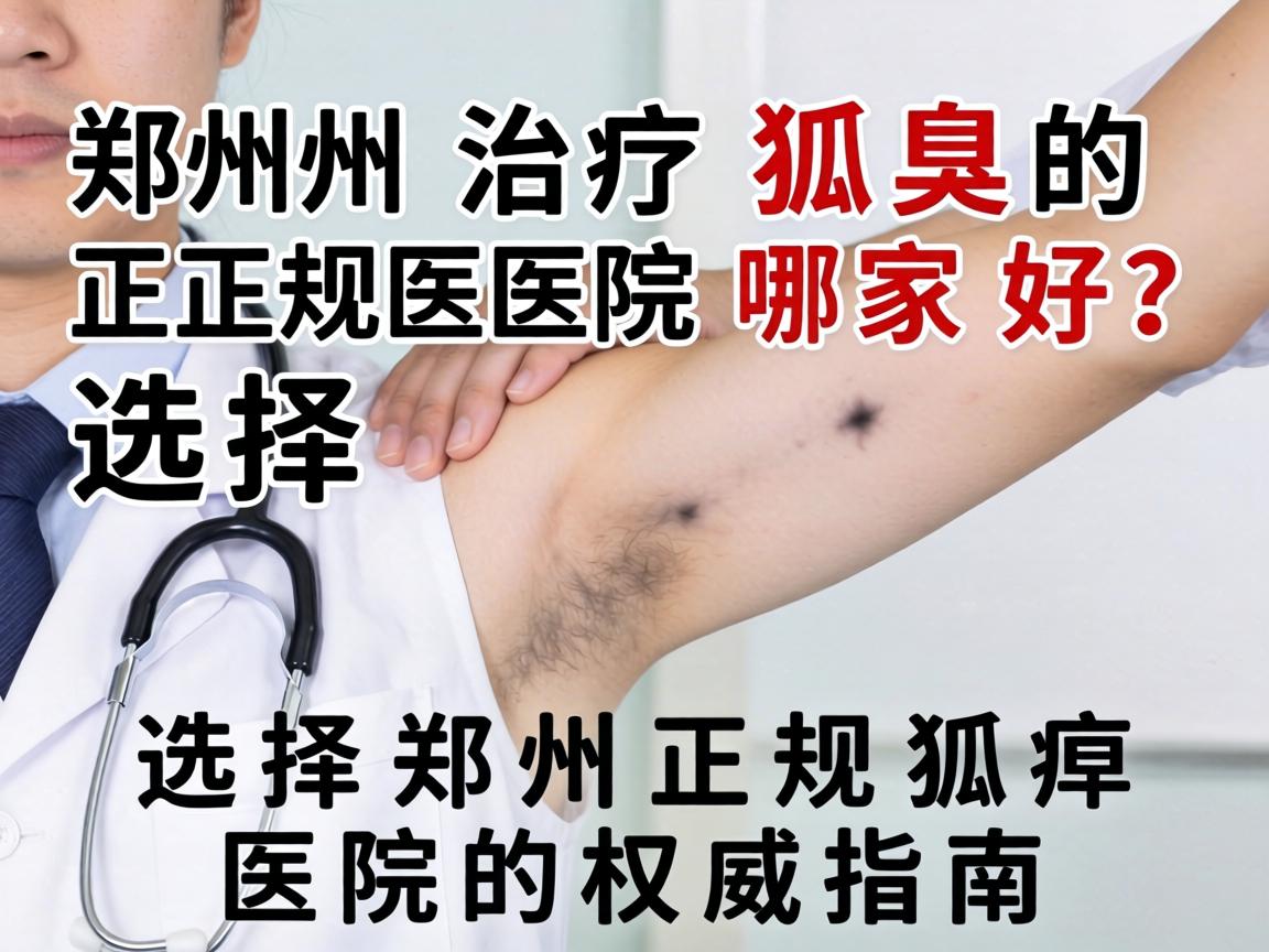郑州治疗狐臭的正规医院哪家好？选择郑州正规狐臭医院的权威指南