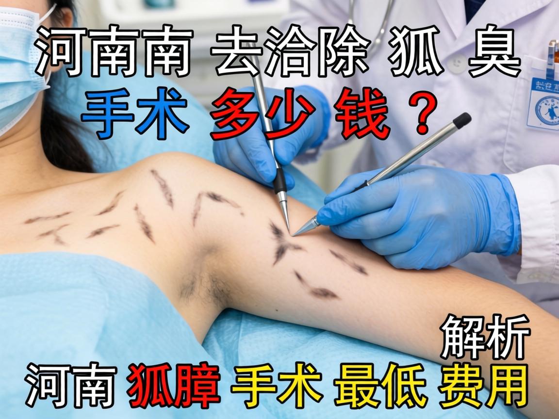 河南去除狐臭手术多少钱？解析河南狐臭手术最低费用