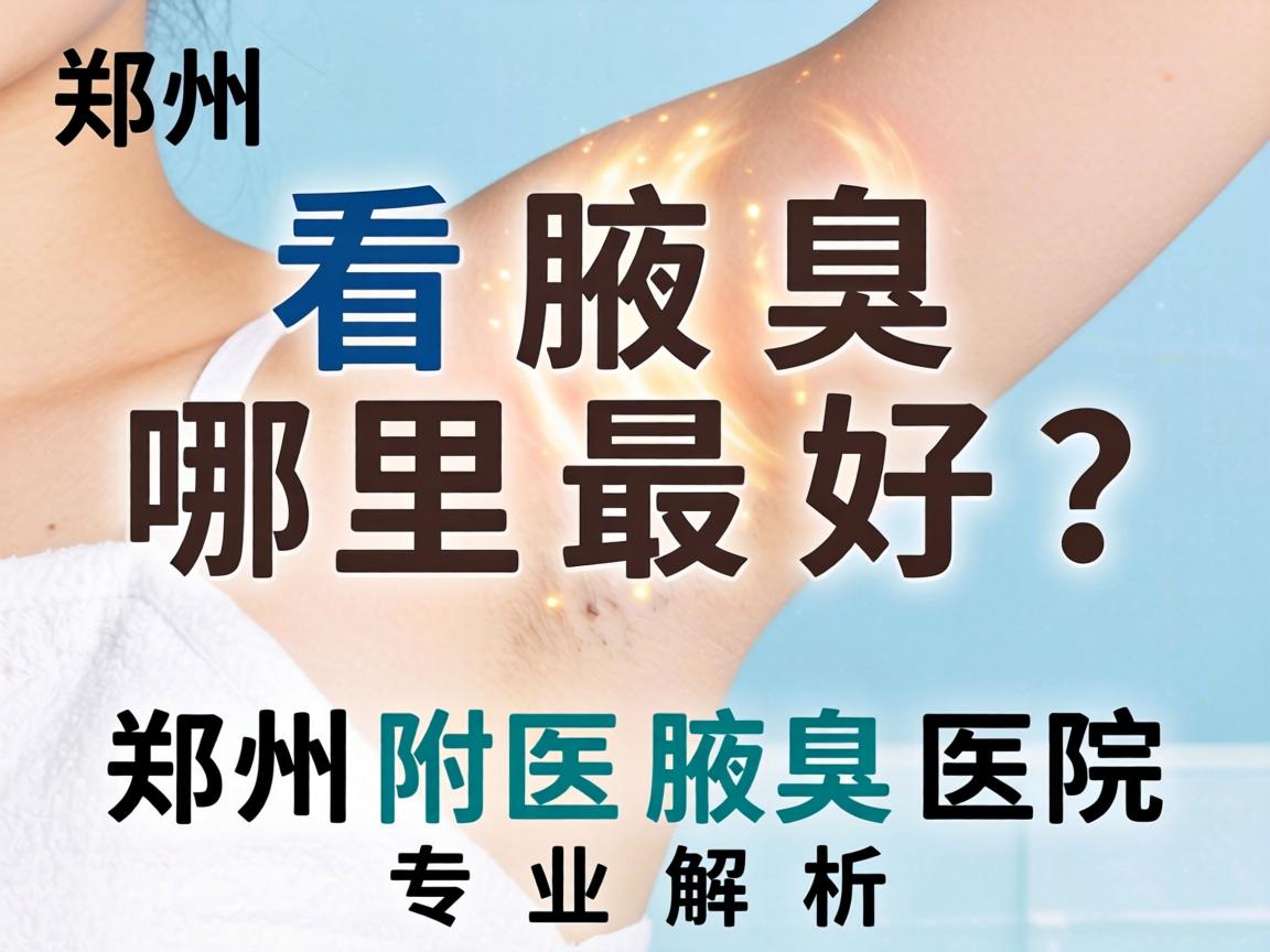 郑州看腋臭哪里最好？郑州附医腋臭医院专业解析