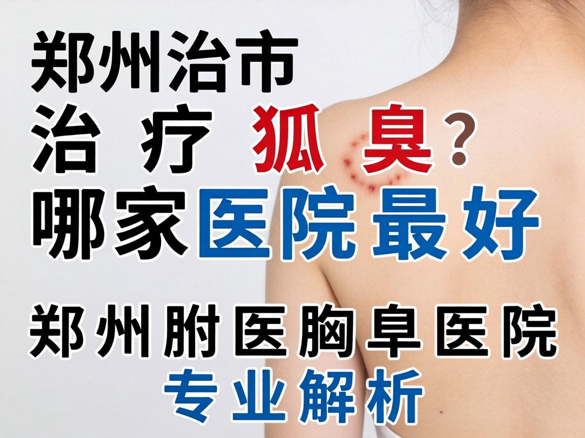 郑州市治疗狐臭哪家医院最好？郑州附医腋臭医院专业解析