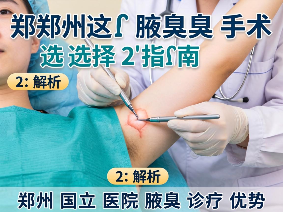 郑州腋臭手术选择指南，解析郑州国立医院腋臭诊疗优势