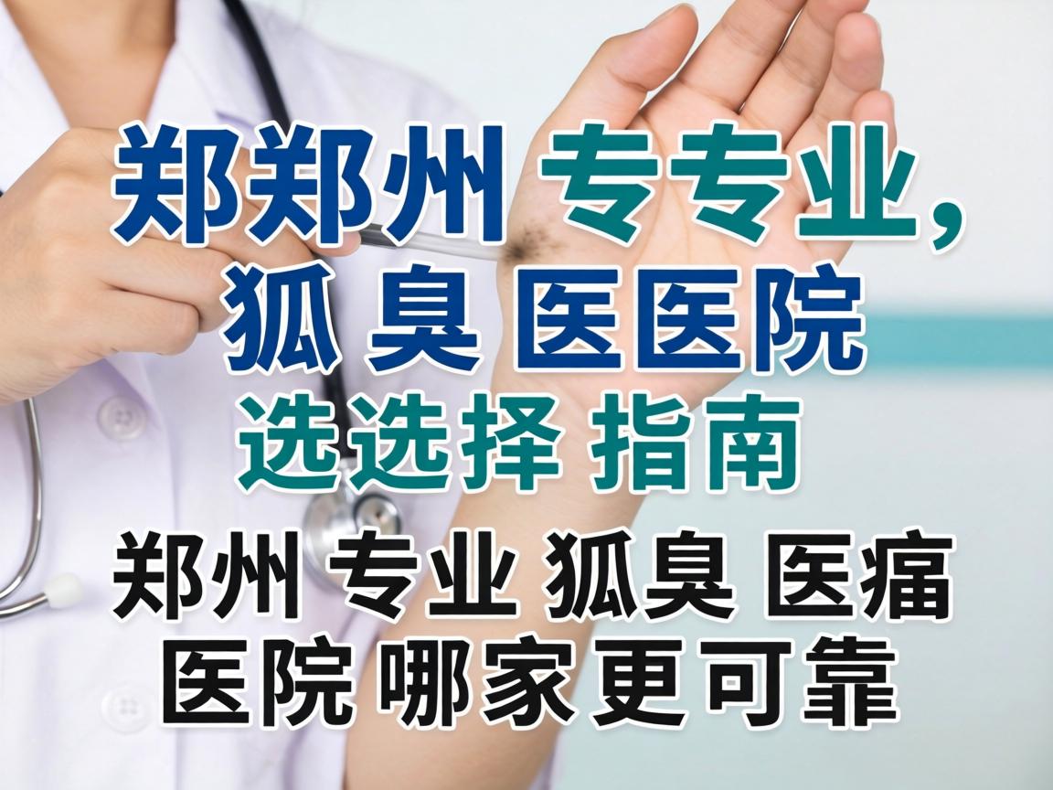 郑州专业狐臭医院选择指南，郑州专业狐臭医院哪家更可靠