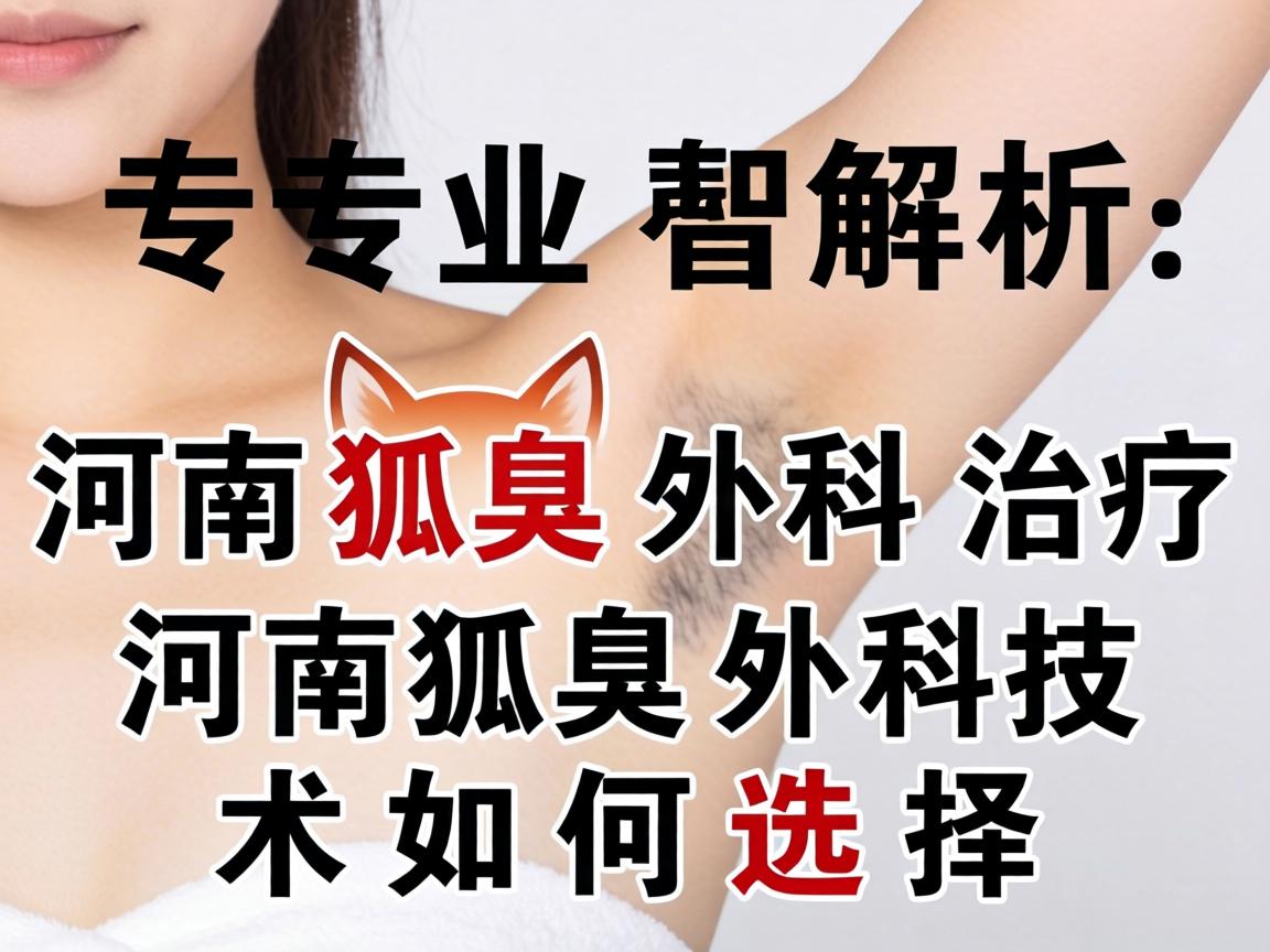 专业解析河南狐臭外科治疗，河南狐臭外科技术如何选择