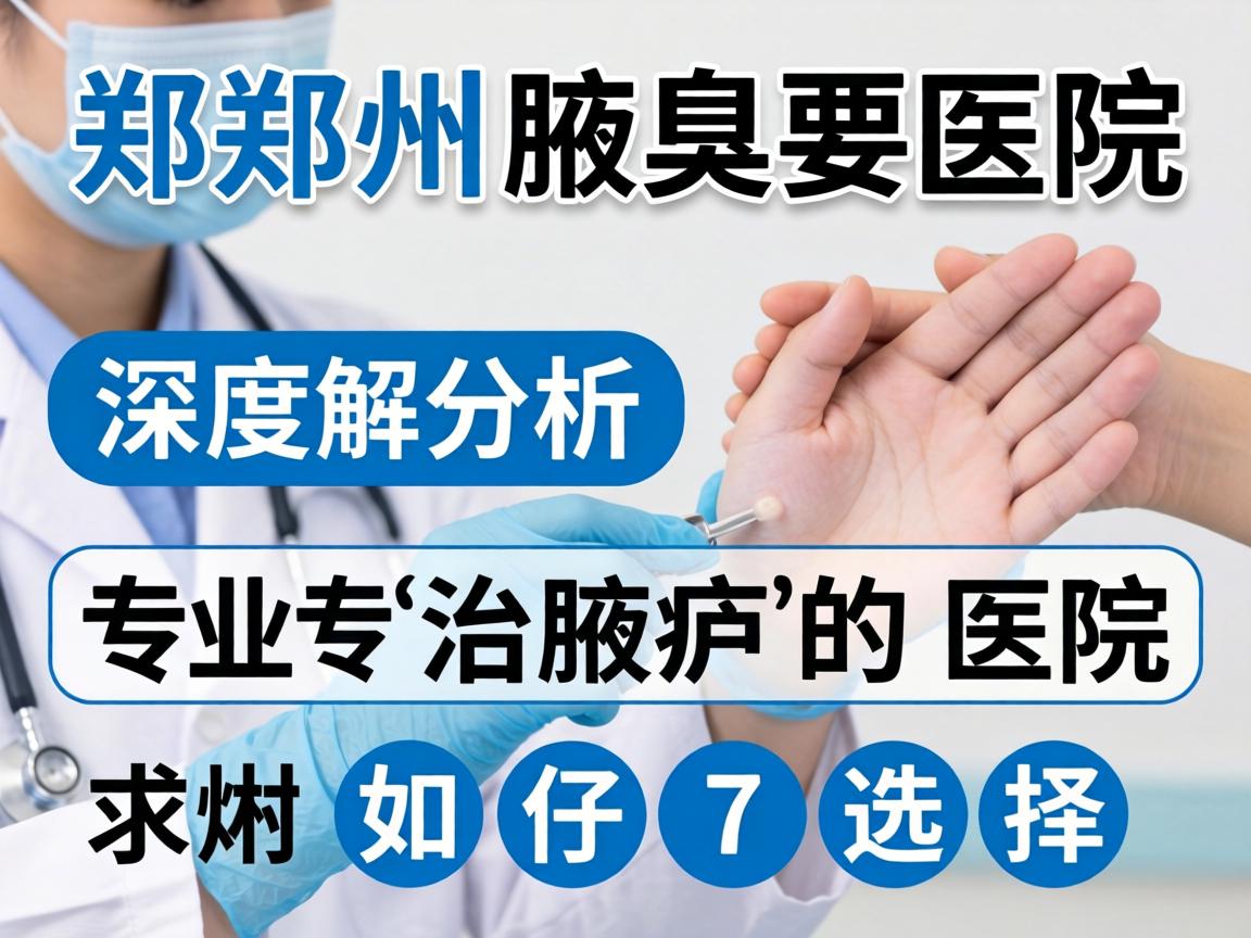 郑州腋臭医院深度解析，郑州专业治腋臭的医院如何选择