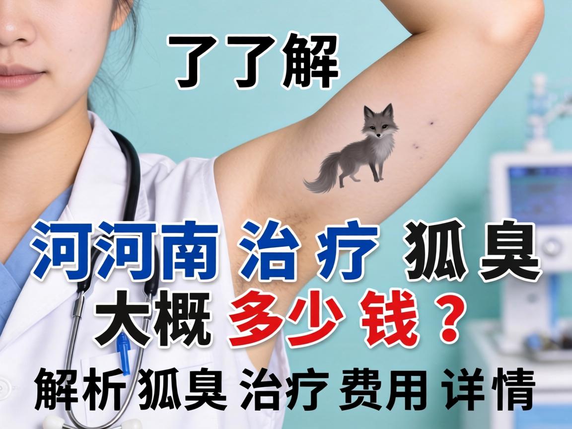 了解河南治疗狐臭大概多少钱？解析狐臭治疗费用详情