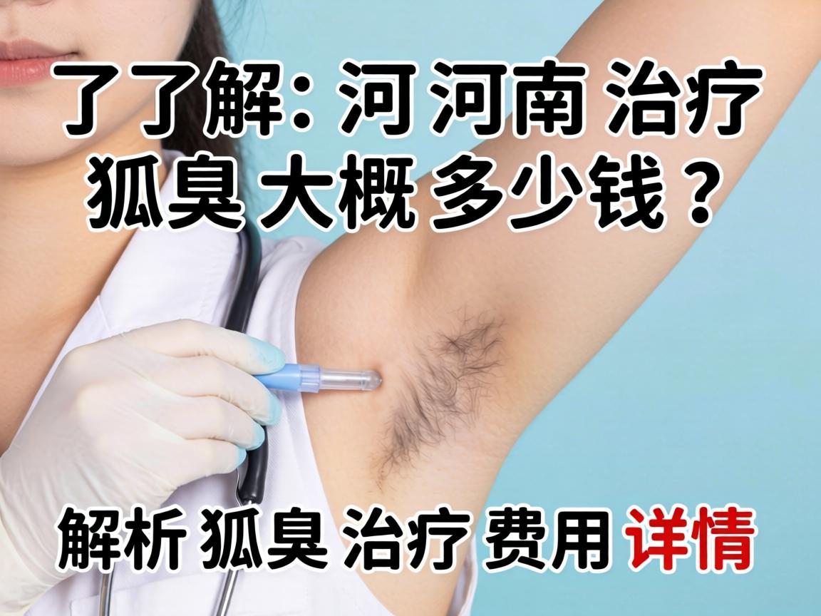 了解河南治疗狐臭大概多少钱？解析狐臭治疗费用详情