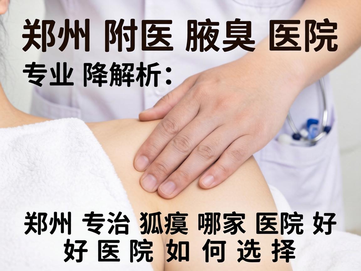 郑州附医腋臭医院专业解析，郑州专治狐臭哪家医院好，好医院如何选择