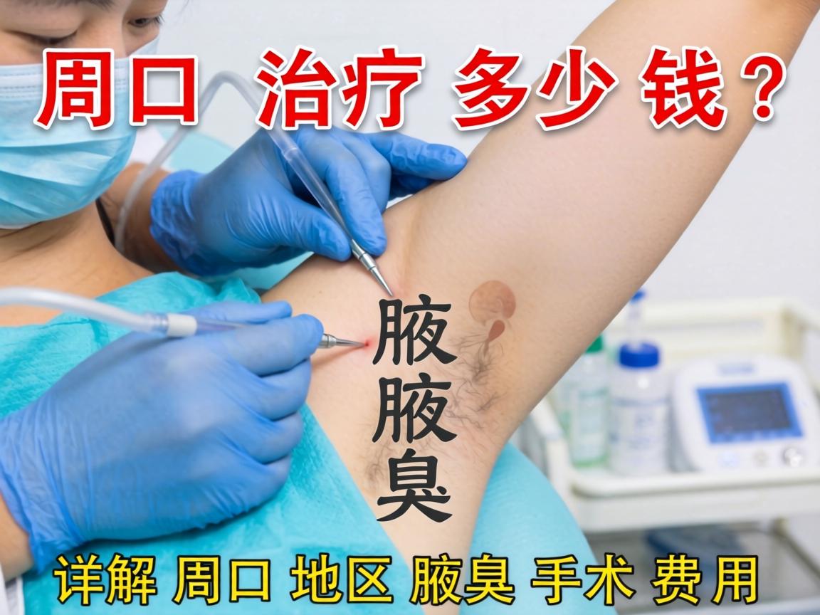 周口腋臭治疗多少钱？详解周口地区腋臭手术费用