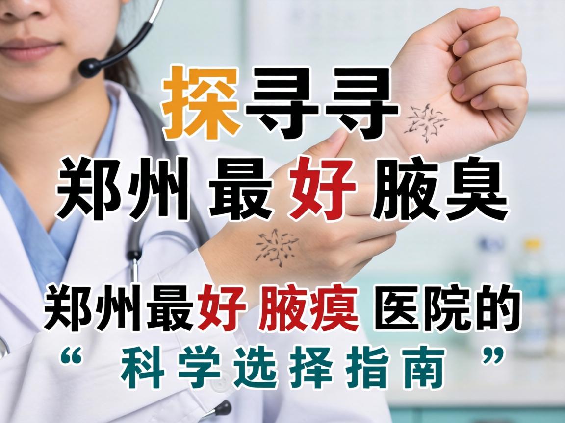 探寻郑州最好腋臭医院，郑州最好腋臭医院的科学选择指南