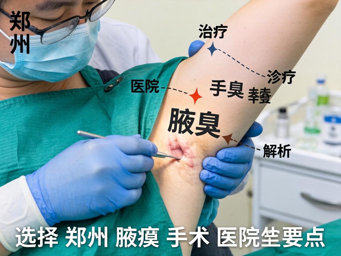 郑州治疗腋臭手术医院解析，选择郑州腋臭手术医院的要点