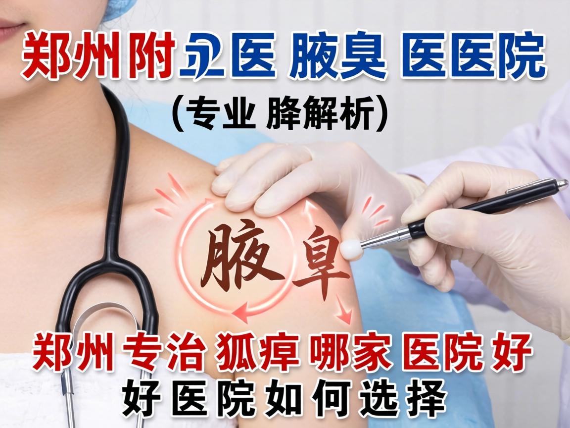 郑州附医腋臭医院专业解析，郑州专治狐臭哪家医院好，好医院如何选择