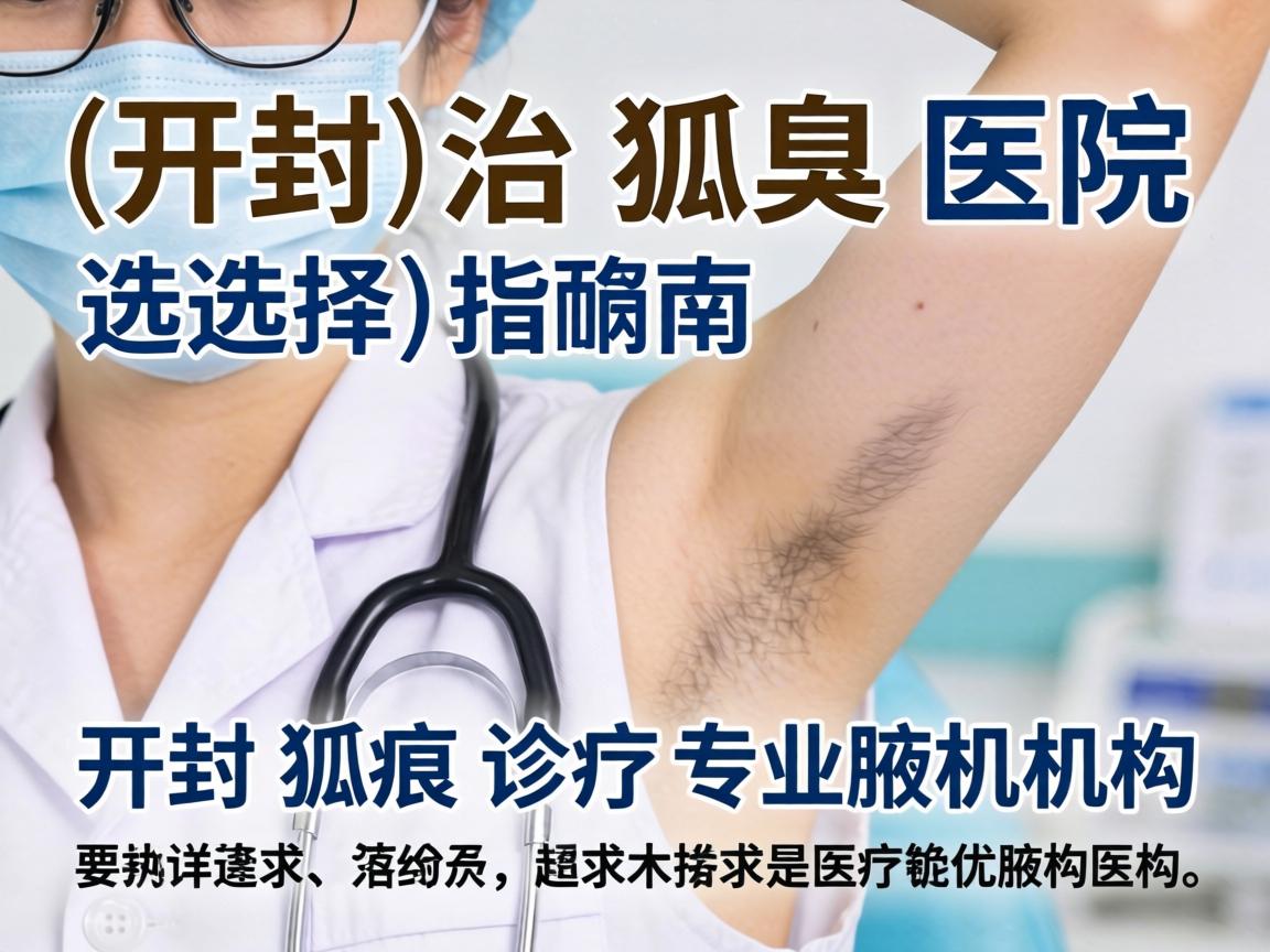 开封治狐臭医院选择指南，详解开封狐臭诊疗专业机构