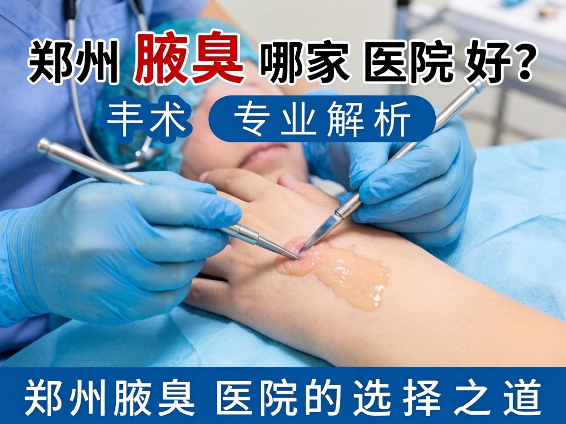 郑州腋臭手术哪家医院好？专业解析郑州腋臭医院的选择之道