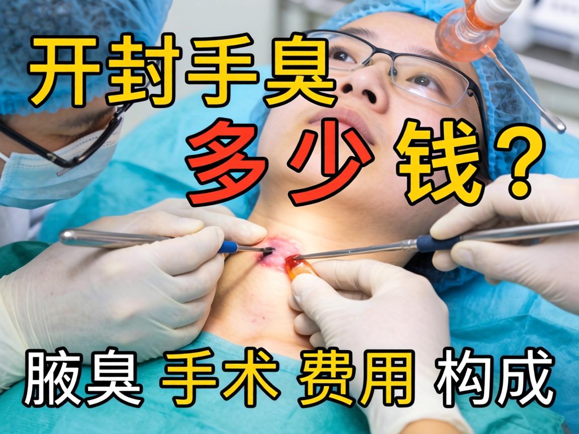 开封腋臭手术多少钱？详解腋臭手术费用构成