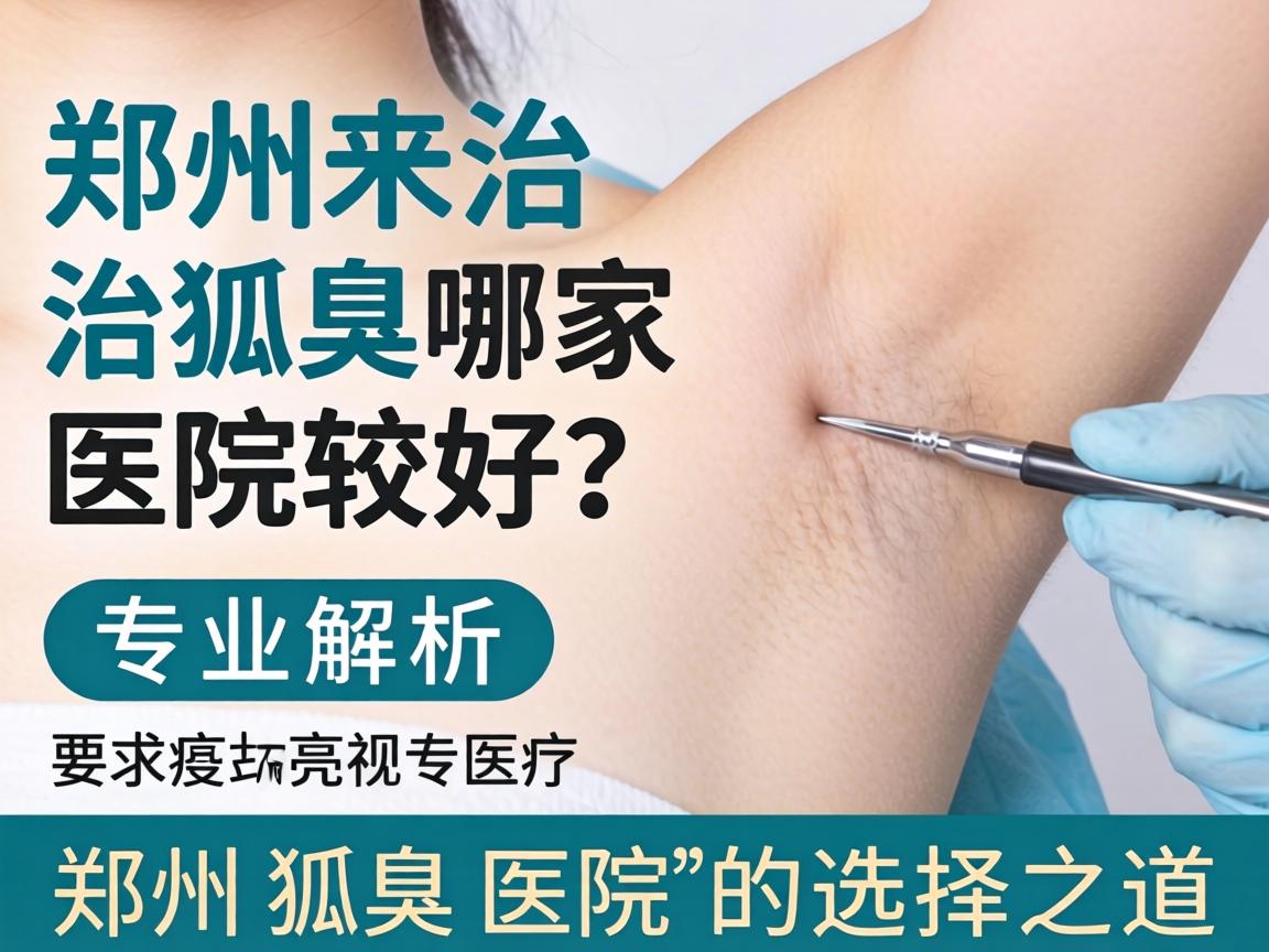 郑州治狐臭哪家医院较好？专业解析郑州狐臭医院的选择之道