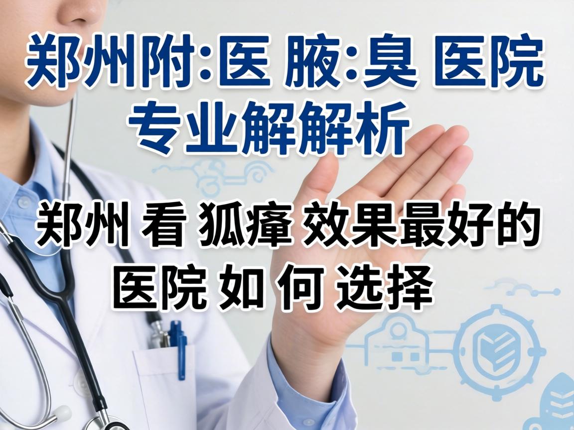 郑州附医腋臭医院专业解析，郑州看狐臭效果最好的医院如何选择