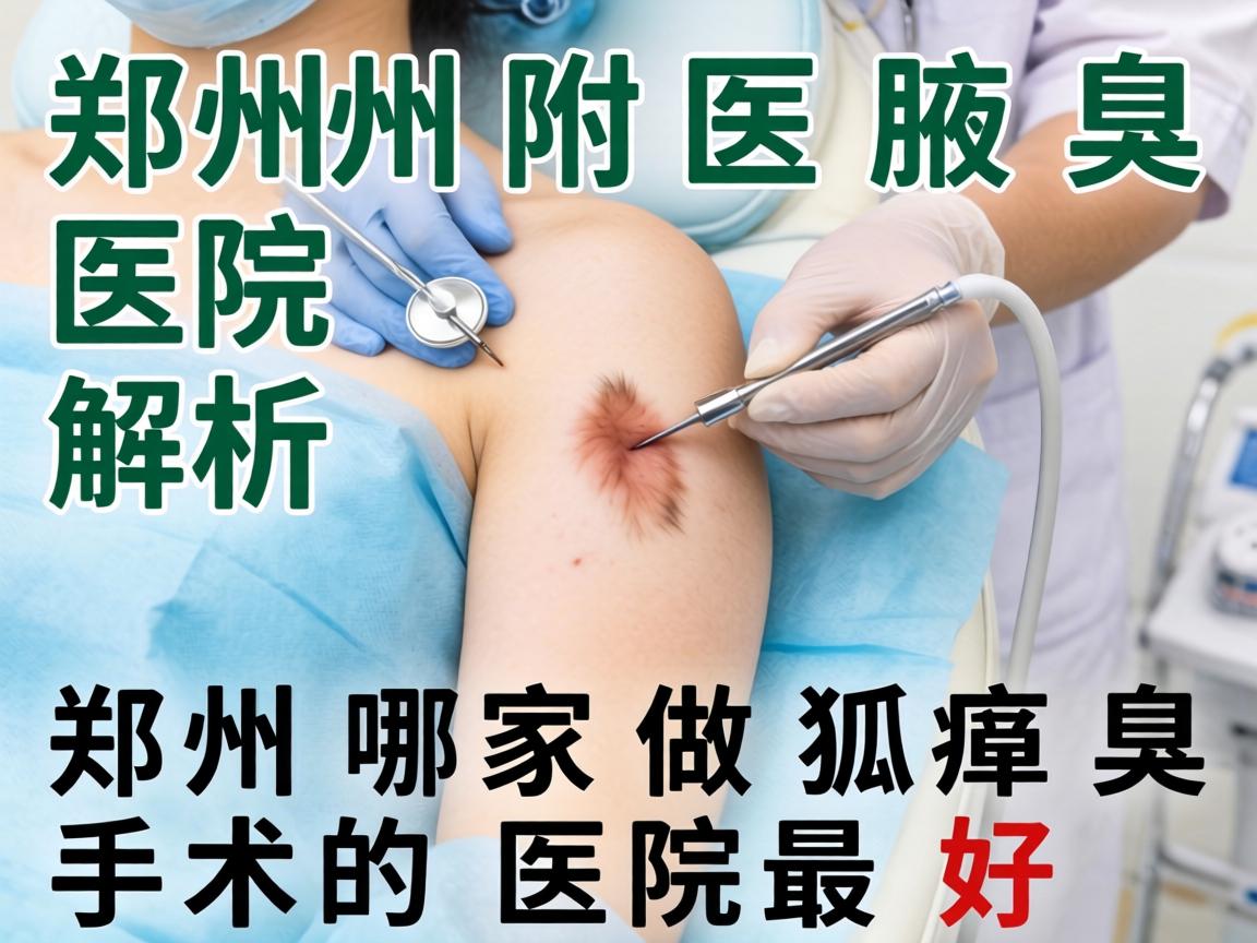 郑州附医腋臭医院解析，郑州哪家做狐臭手术的医院最好