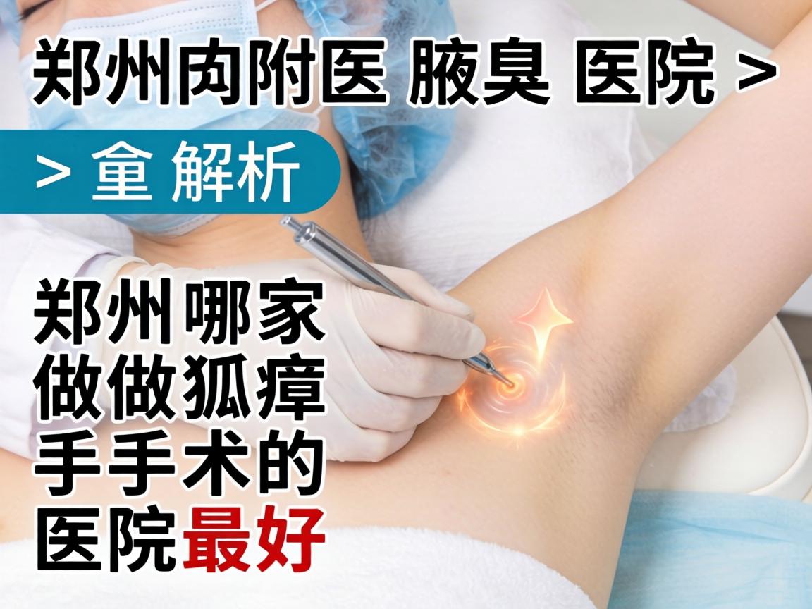 郑州附医腋臭医院解析，郑州哪家做狐臭手术的医院最好