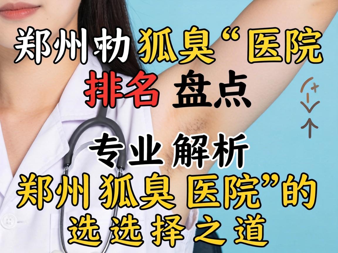 郑州狐臭医院排名盘点，专业解析郑州狐臭医院的选择之道