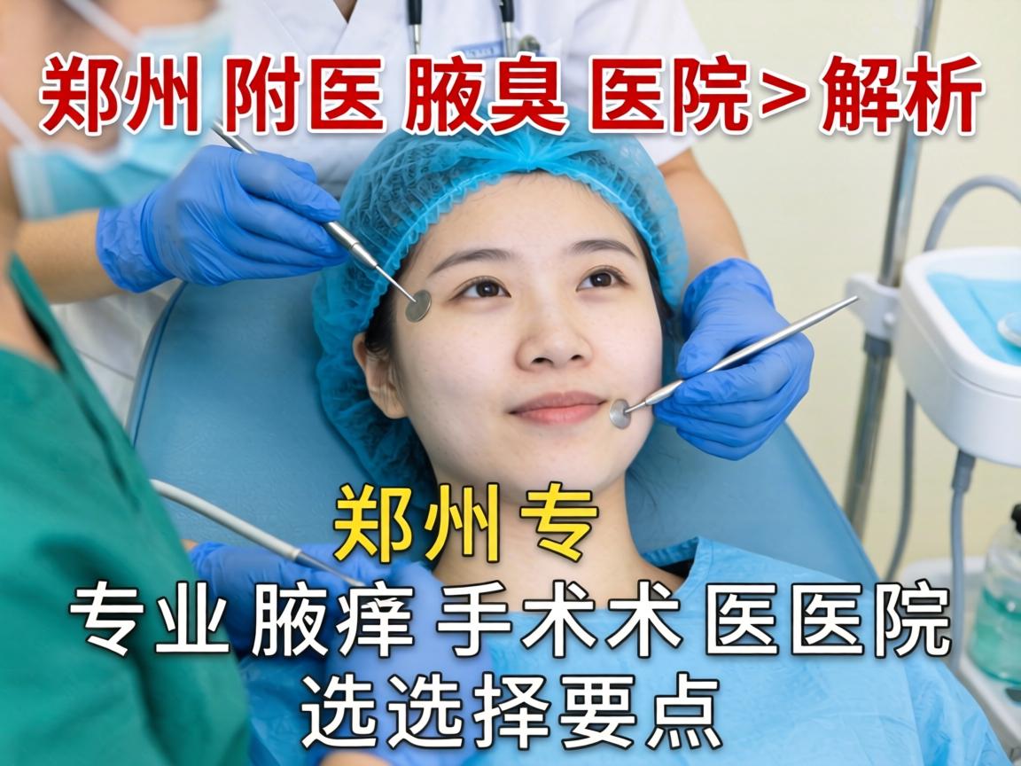 郑州附医腋臭医院解析，郑州专业腋臭手术医院的选择要点