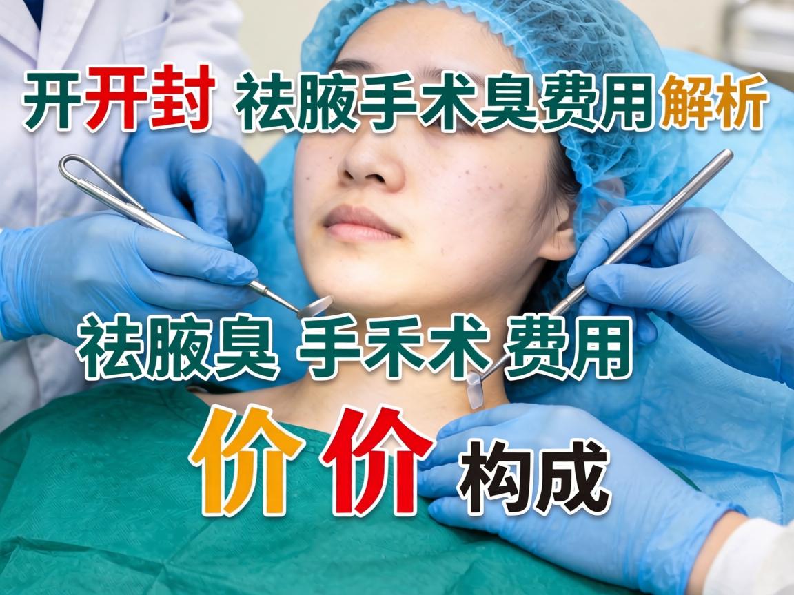 开封祛腋臭手术费用解析，详解祛腋臭手术价格构成