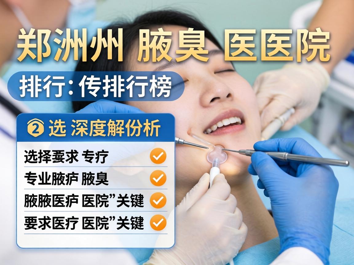 郑州腋臭医院排行榜深度解析，选择专业腋臭医院的关键