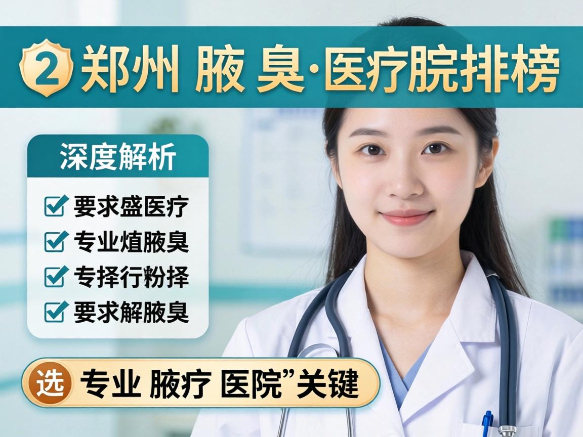 郑州腋臭医院排行榜深度解析，选择专业腋臭医院的关键