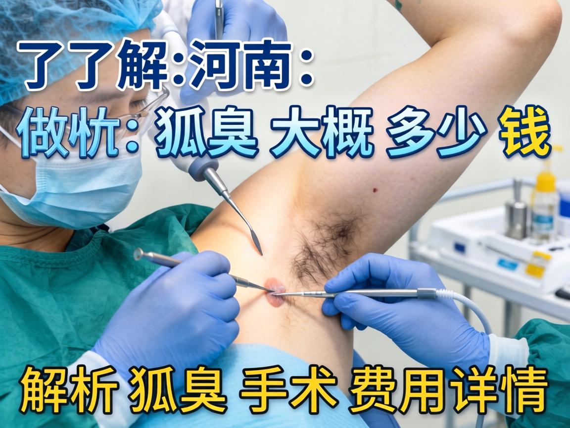 了解河南做狐臭大概多少钱 解析狐臭手术费用详情 了解河南做狐臭大概多少钱 解析狐臭手术费用详情