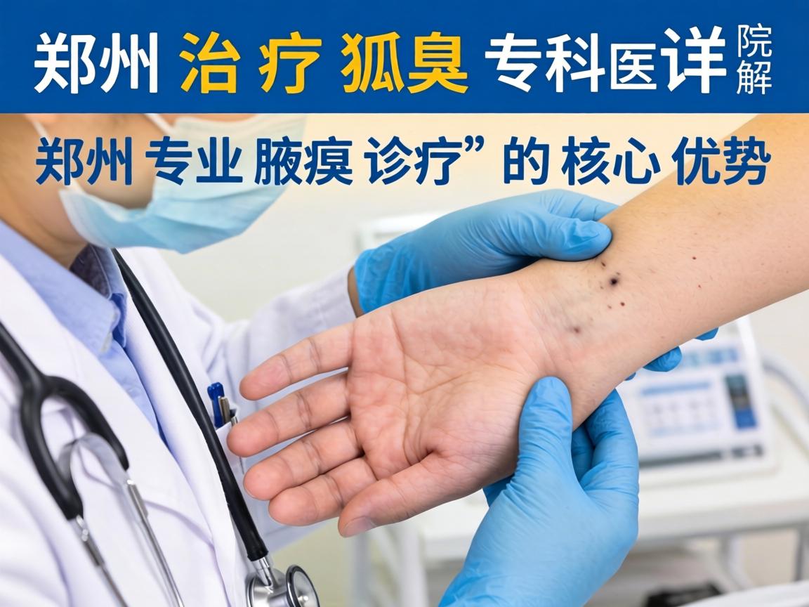 郑州治疗狐臭专科医院详解，郑州专业腋臭诊疗的核心优势