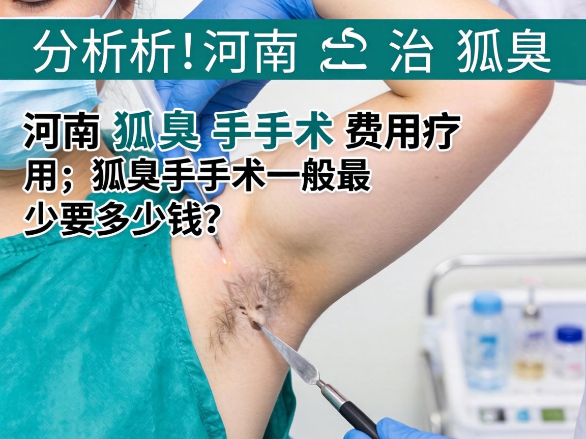 解析河南治狐臭手术费用，狐臭手术一般最少要多少钱？