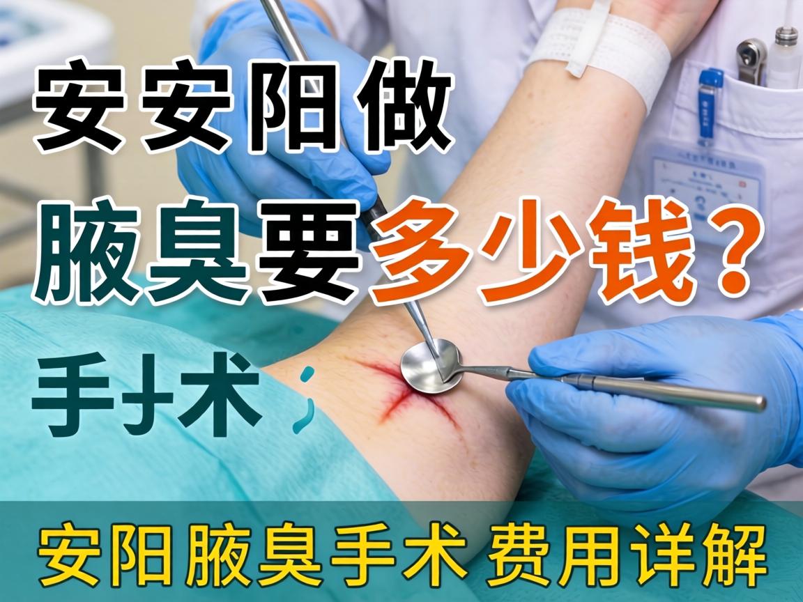 在安阳做腋臭手术要多少钱？安阳腋臭手术费用详解