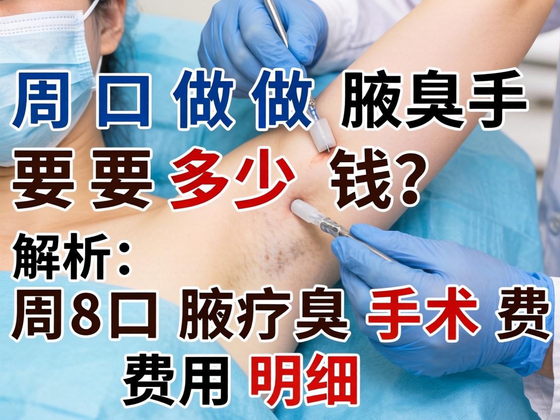 在周口做腋臭手术要多少钱？解析周口腋臭手术费用明细